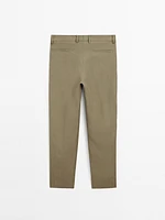 100% linen suit trousers