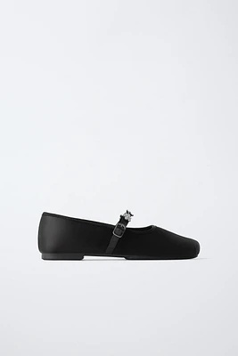 JEWELED BALLET FLATS