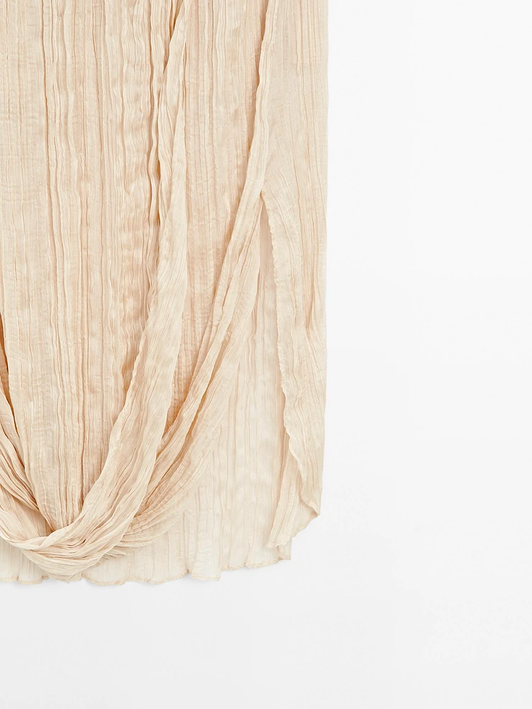 Pleated skirt with fold detail - Limited Edition