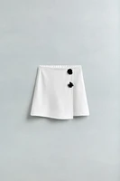 JUPE-SHORT À FLEURS
