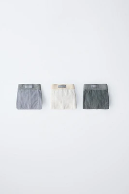 6 ANS/ LOT DE TROIS BOXERS ÉTIQUETTE