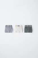 3-6 ANS/ LOT DE TROIS BOXERS ÉTIQUETTE