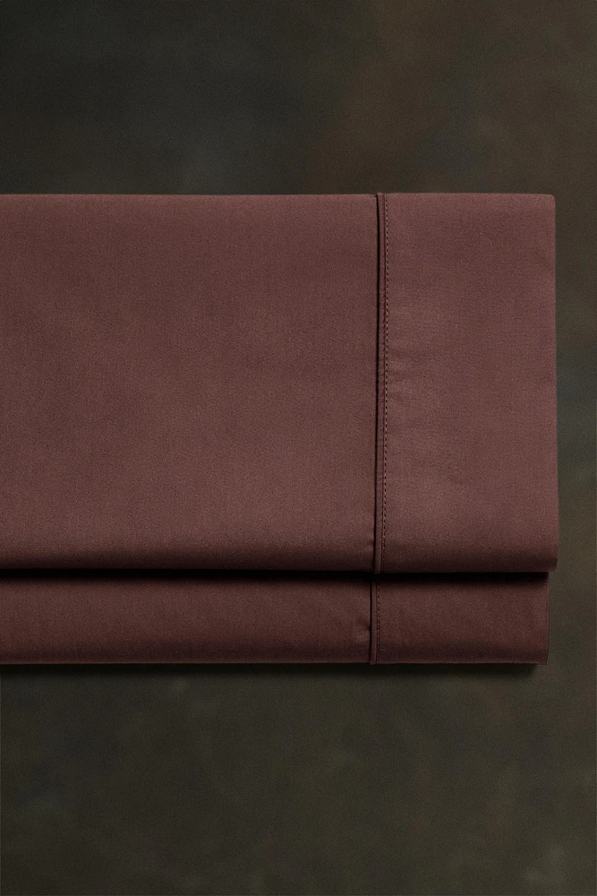 PERCALE COTTON FLAT SHEET (300 THREAD COUNT)
