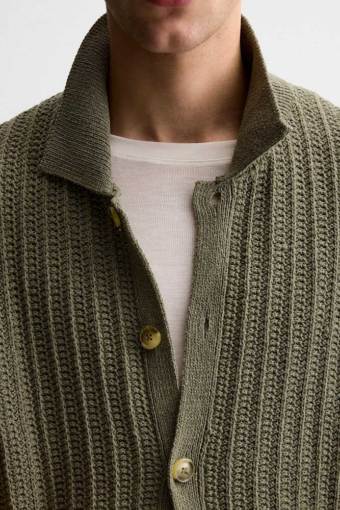 CHEMISE EN MAILLE STRUCTURÉE