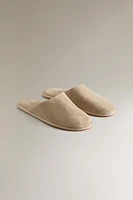 LEATHER MULE SLIPPERS