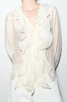 ZW COLLECTION RUFFLED SHIRT