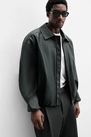 FAUX LEATHER JACKET