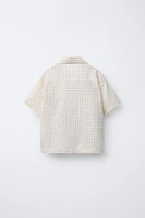 PLAID PATCH SHIRT
