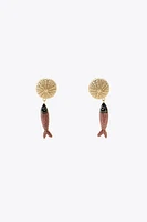 CIRCULAR FISH EARRINGS