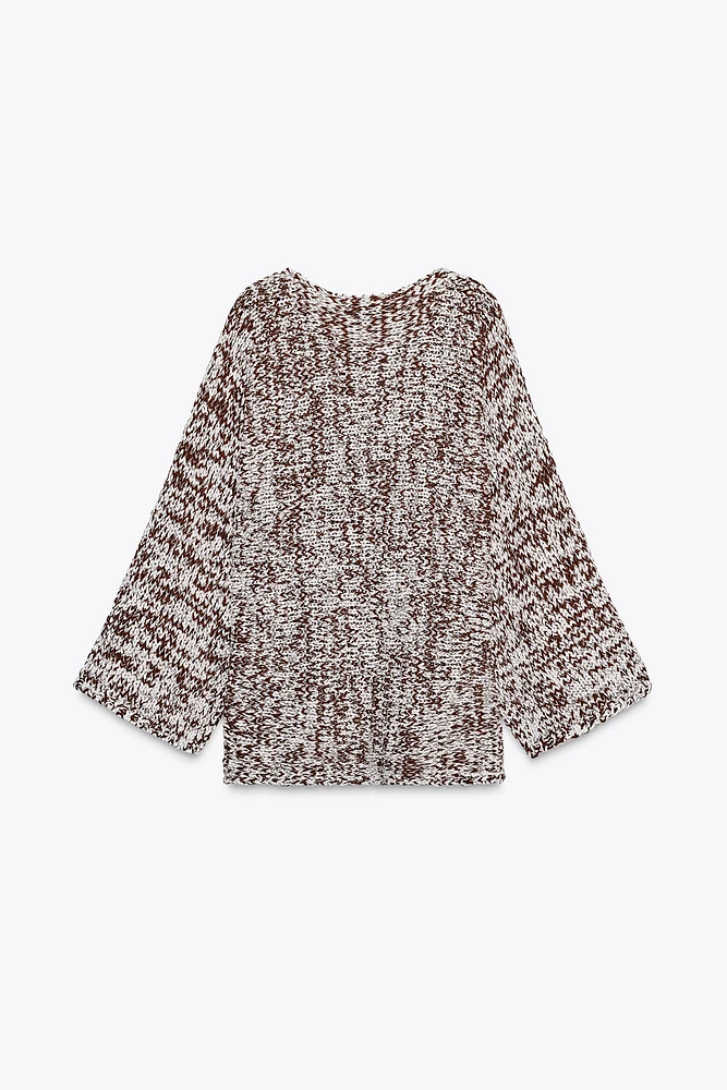 COMBINATION KNIT SWEATER