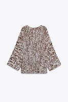 COMBINATION KNIT SWEATER