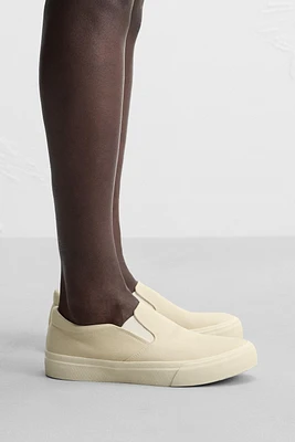FABRIC LACELESS SNEAKERS