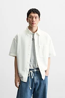 RELAXED FIT EMBROIDERED OVERSHIRT