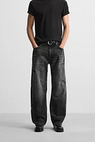 BAGGY FIT JEANS WITH SEAMS