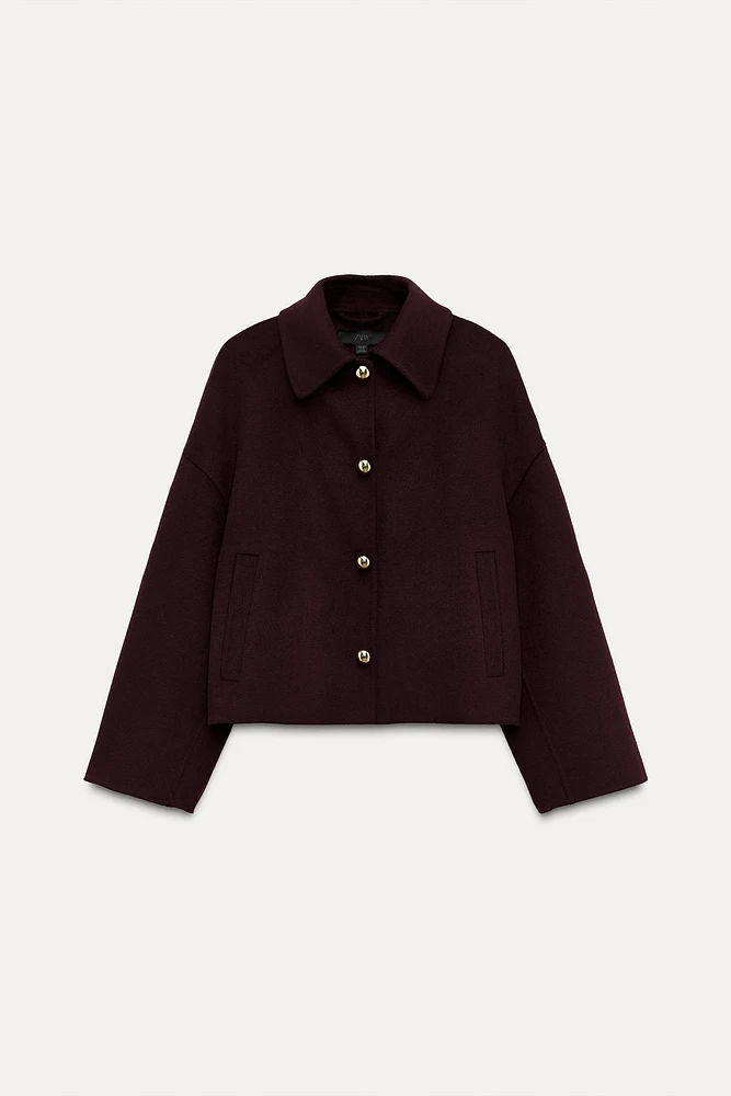 WOOL BLEND JACKET ZW COLLECTION