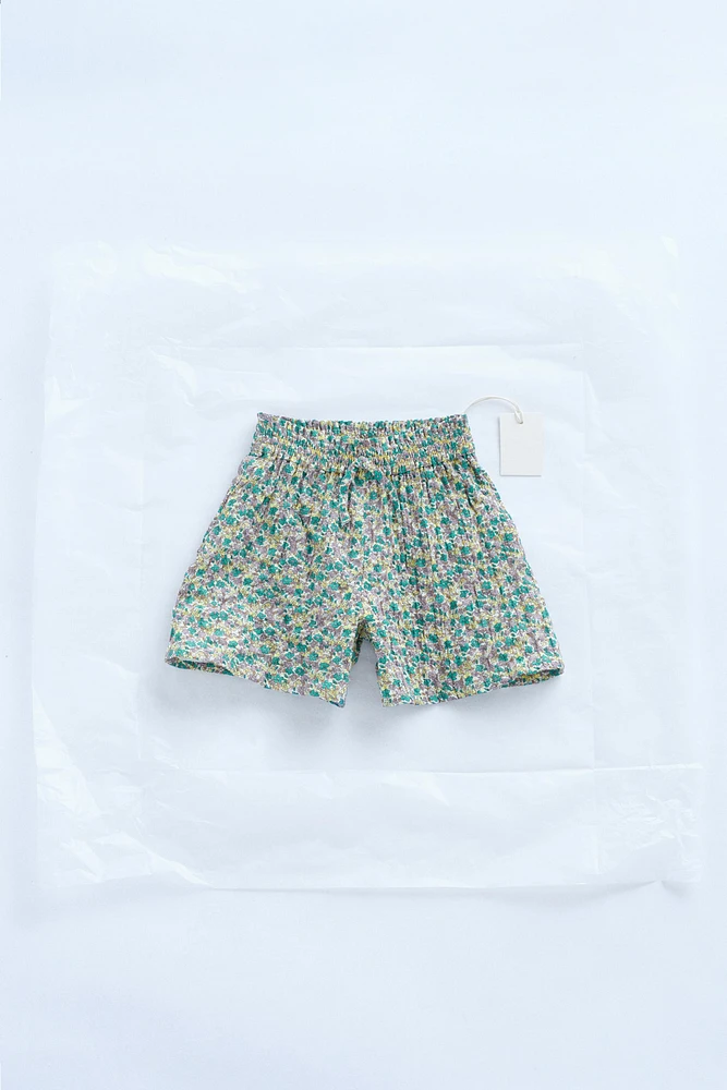 ZARA TIMELESS - FLORAL PRINT BERMUDA SHORTS