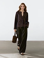 Flowing shirt with cord details