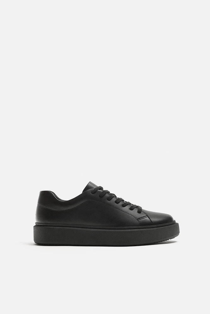CHUNKY LEATHER SNEAKERS