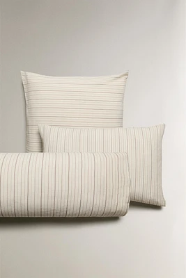 STRIPED SEERSUCKER PILLOWCASE