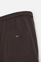 PLEATED OVERSIZED FIT BERMUDA SHORTS
