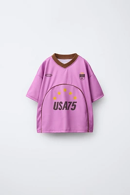 SOCCER TEXT T-SHIRT