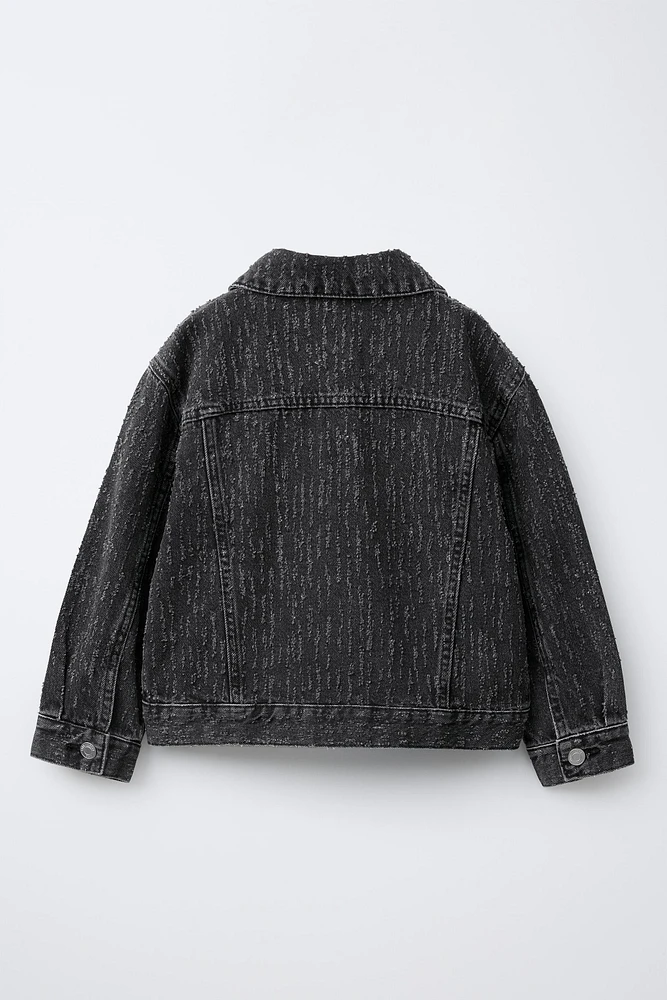 DISTRESSED DENIM JACKET