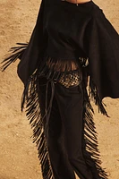 LIMITED EDITION SUEDE FRINGE CAPE