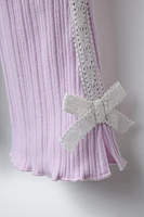 SIDE STRIPE TIE FLARE PANTS