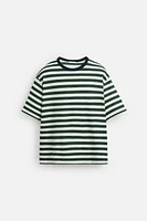 T-SHIRT JACQUARD RAYURES