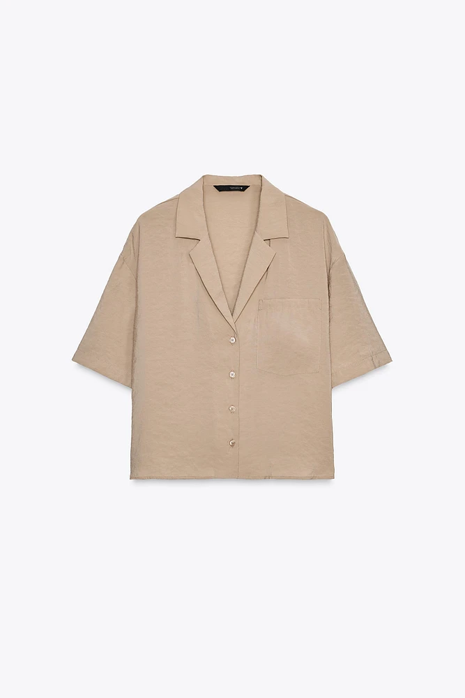 CHEMISE FLUIDE MANCHES COURTES