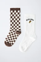 TWO PACK OF PRINTED SOCKS