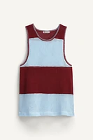 TEXTURED MESH TANK TOP LIMITED EDITION