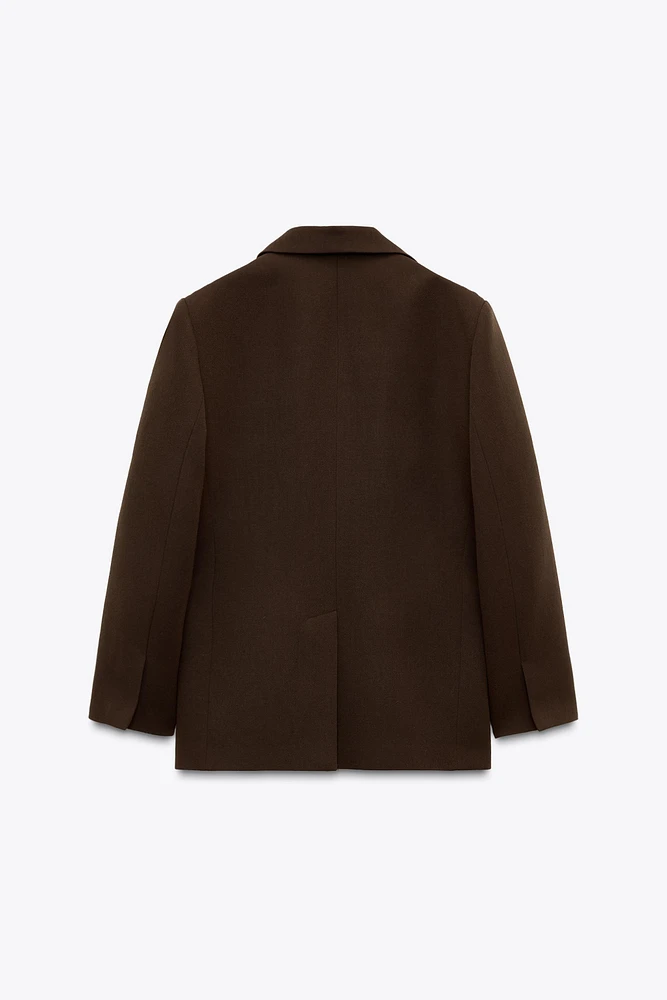 ZW COLLECTION 100% WOOL OVERSIZED BLAZER