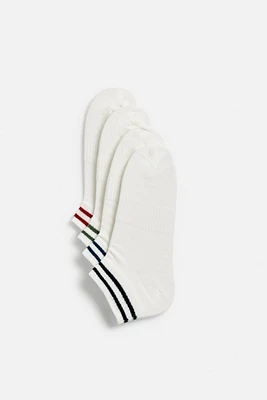 STRIPED SOCKS FOUR-PACK