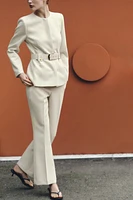 PANTALON DROIT TAILLE HAUTE