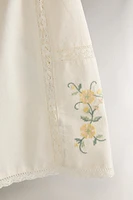EMBROIDERED COTTON SHORTS