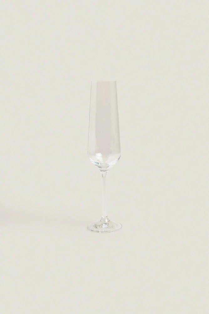 VERRE FLÛTE LISSE BOHEMIA CRYSTAL