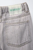 DRAWSTRING BAGGY JEANS