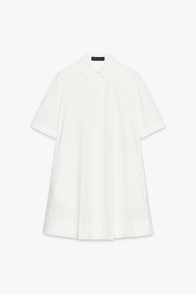ZW COLLECTION POPLIN SHORT DRESS