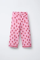 FLORAL PRINT PANTS
