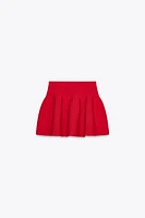 KNIT MINI SKIRT