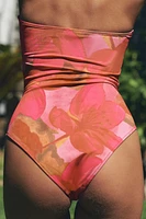 MAILLOT DE BAIN BANDEAU IMPRIMÉ CUT OUT