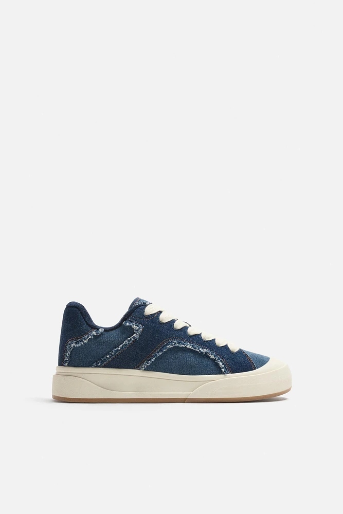 DENIM SKATE SNEAKERS