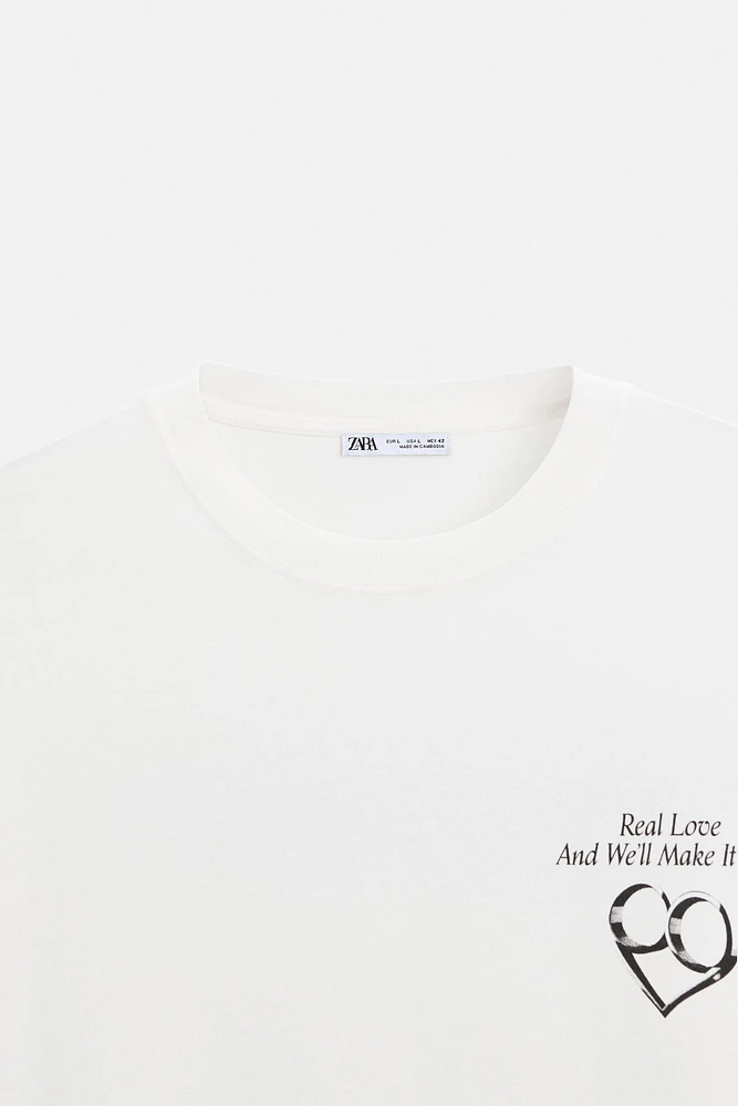 TEXT PRINT T-SHIRT