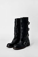 BOTTINES EN CUIR À BOUCLES KATE MOSS X ZARA