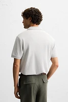 BASIC TEXTURED POLO SHIRT