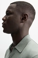 POLO EN MAILLE DE COTON ET SOIE