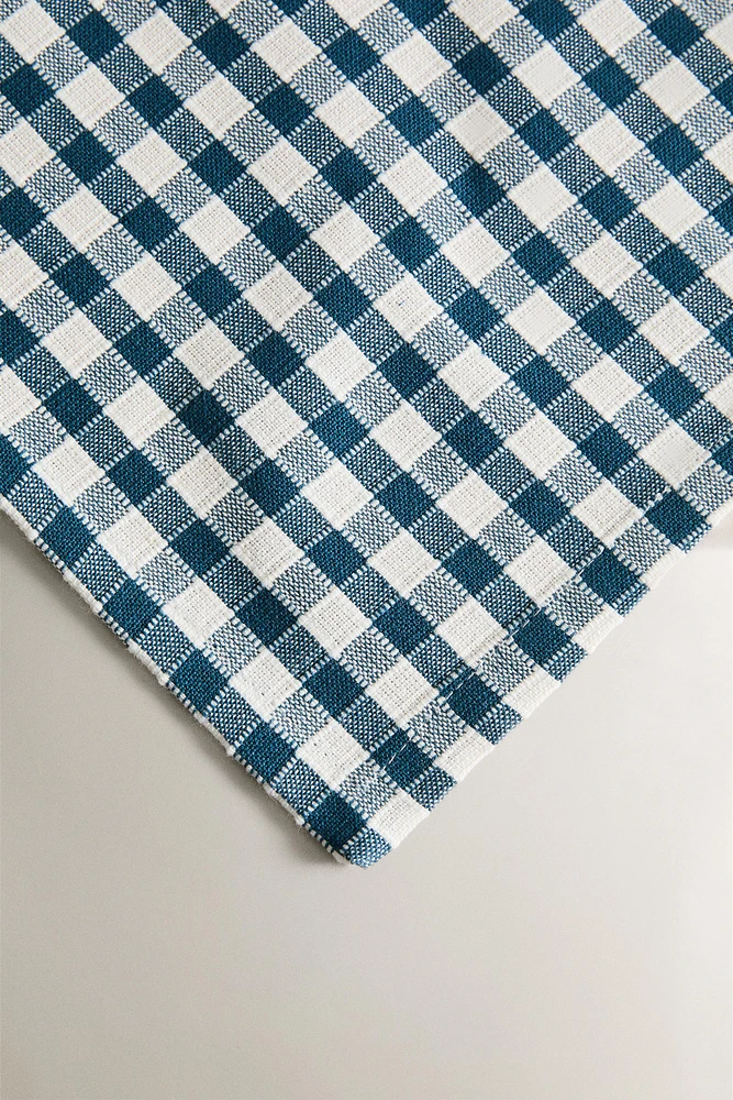 GINGHAM COTTON NAPKINS (SET OF 2)