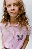 LILO & STITCH © DISNEY TIE-FRONT SHIRT