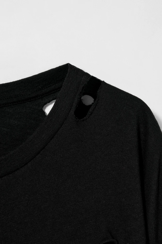 RIPPED T-SHIRT KATE MOSS X ZARA
